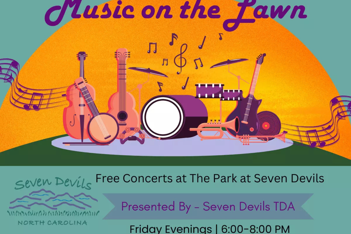 2026 Seven Devils Music on the Lawn Calendar (Bring your own chair(s), brown bagging is permitted, dogs on leashes)