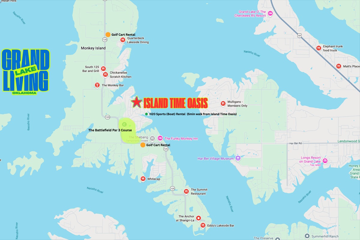 Island Time Oasis is the perfect proximity for all your Monkey Island fun and experiences!