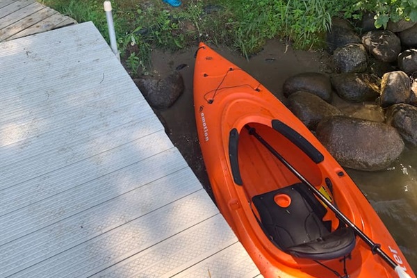 2 kayaks and paddleboat for guest use