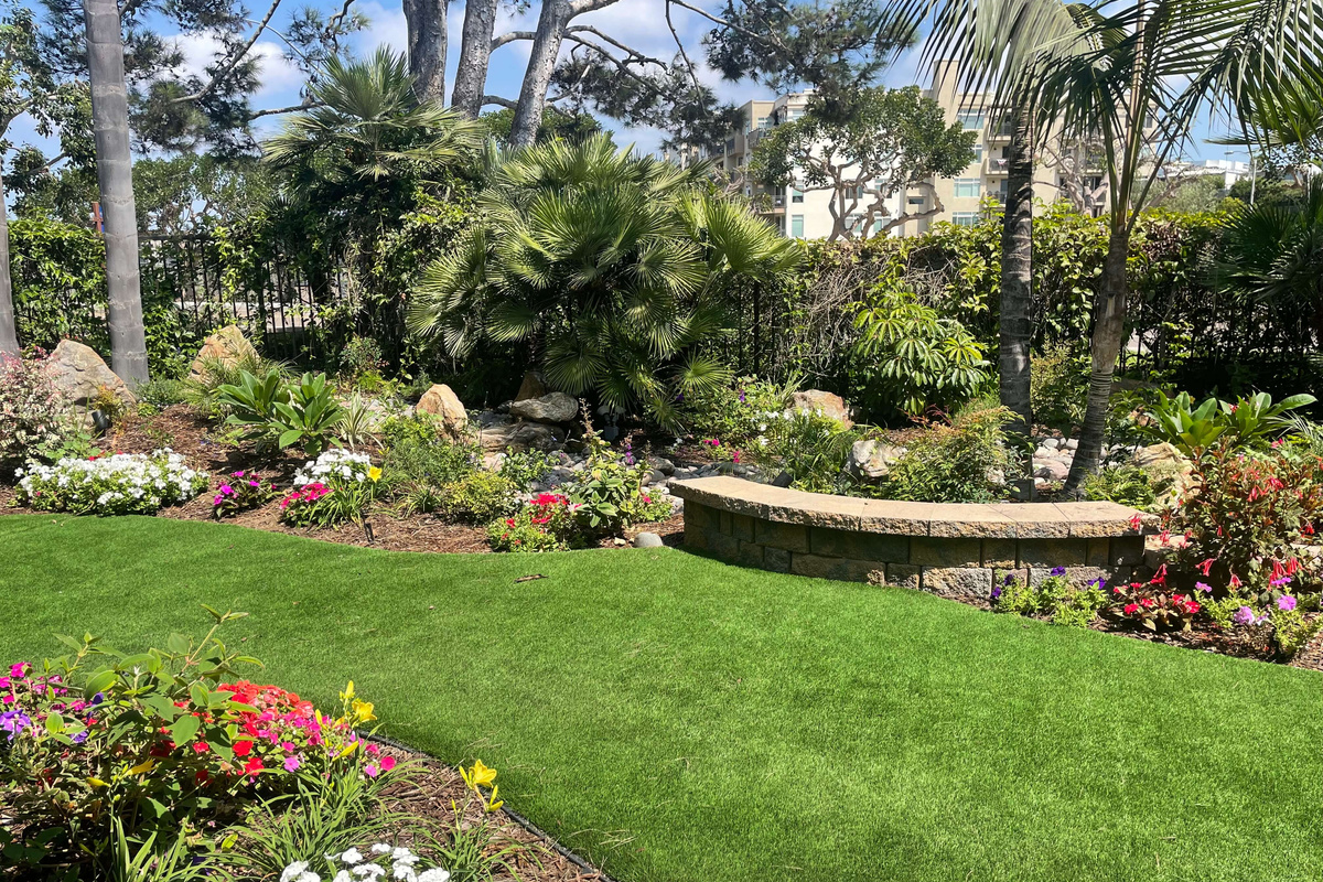 Comfortable outdoor space for relaxing