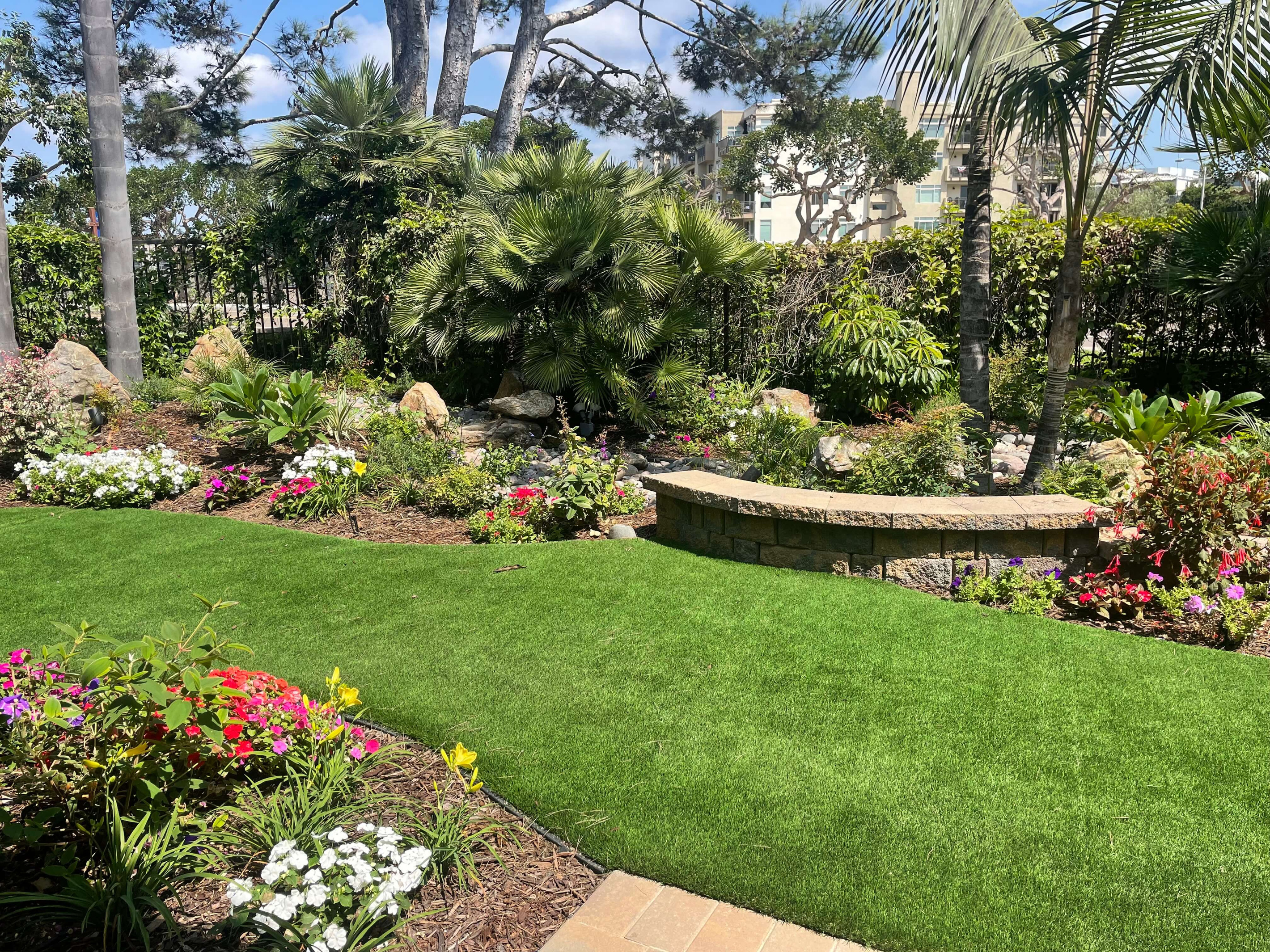 Comfortable outdoor space for relaxing