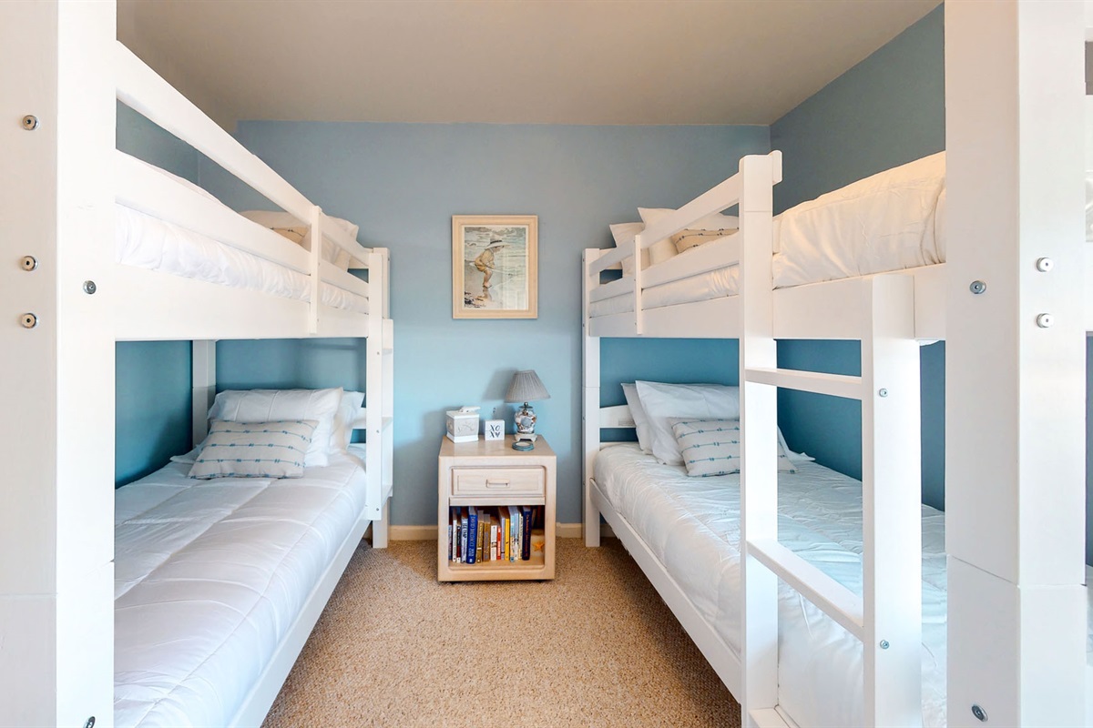 Two twin sized bunk beds 