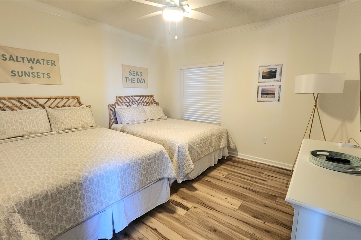 3rd Bedroom with 2 Queen Beds