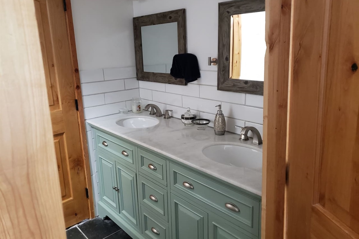 Jack and Jill bathroom between shared between bedrooms 2 and 3