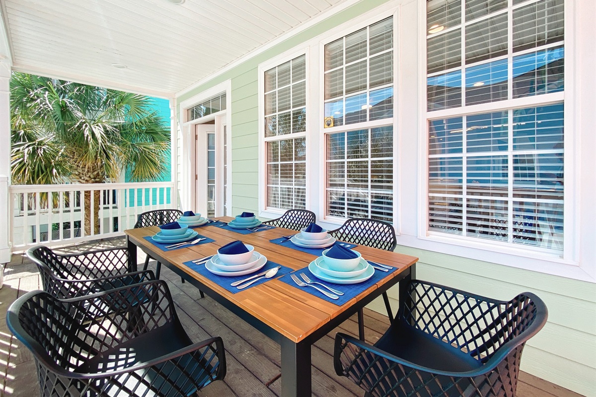 [Al Fresco Dining] - Slow mornings, sunshine, and nowhere to be. Gather around the table for the kind of breakfast that turns into laughter, connection, and the family memories you&rsquo;ll talk about long after the trip ends.