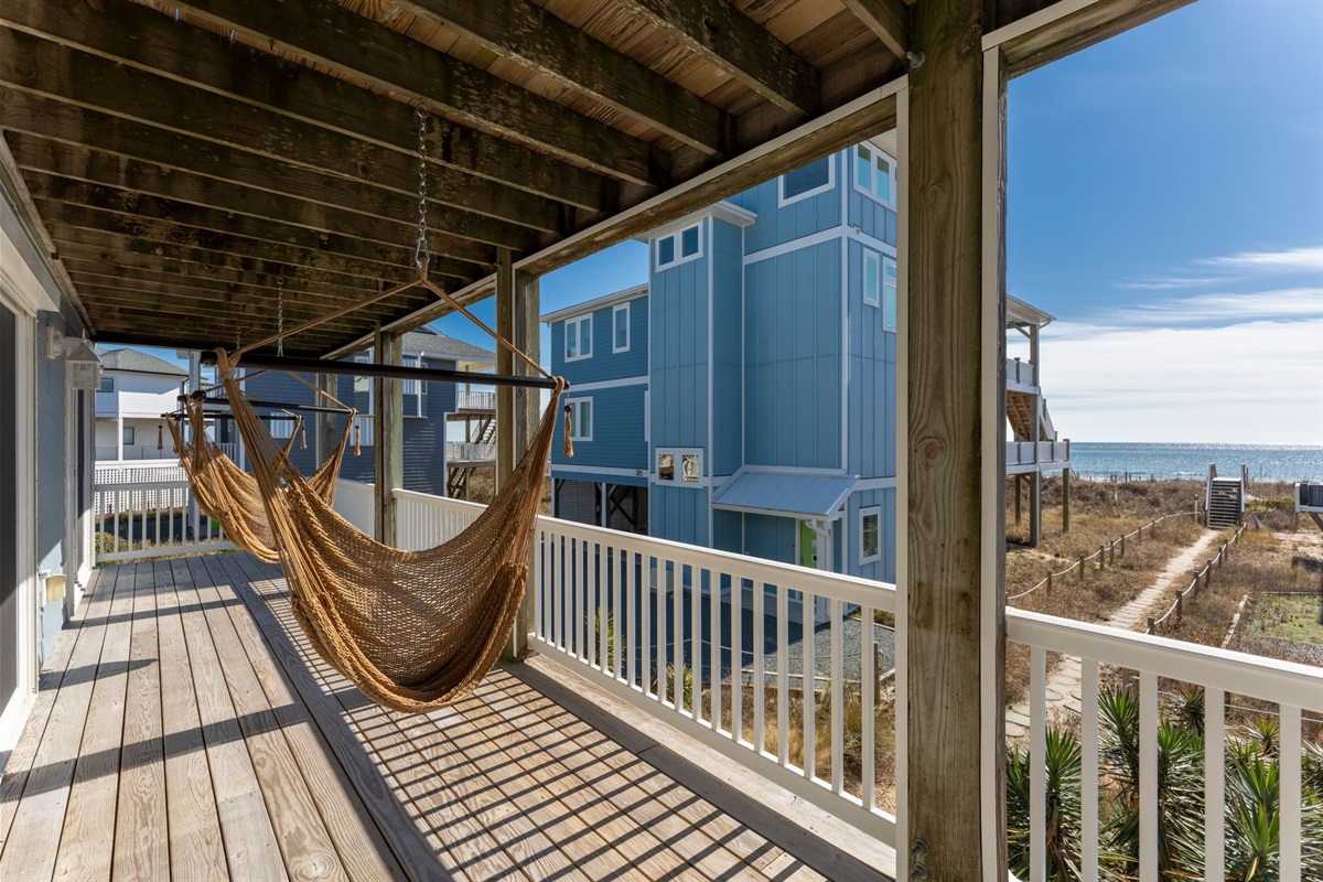 Back Deck on 2nd Floor - Ocean Views