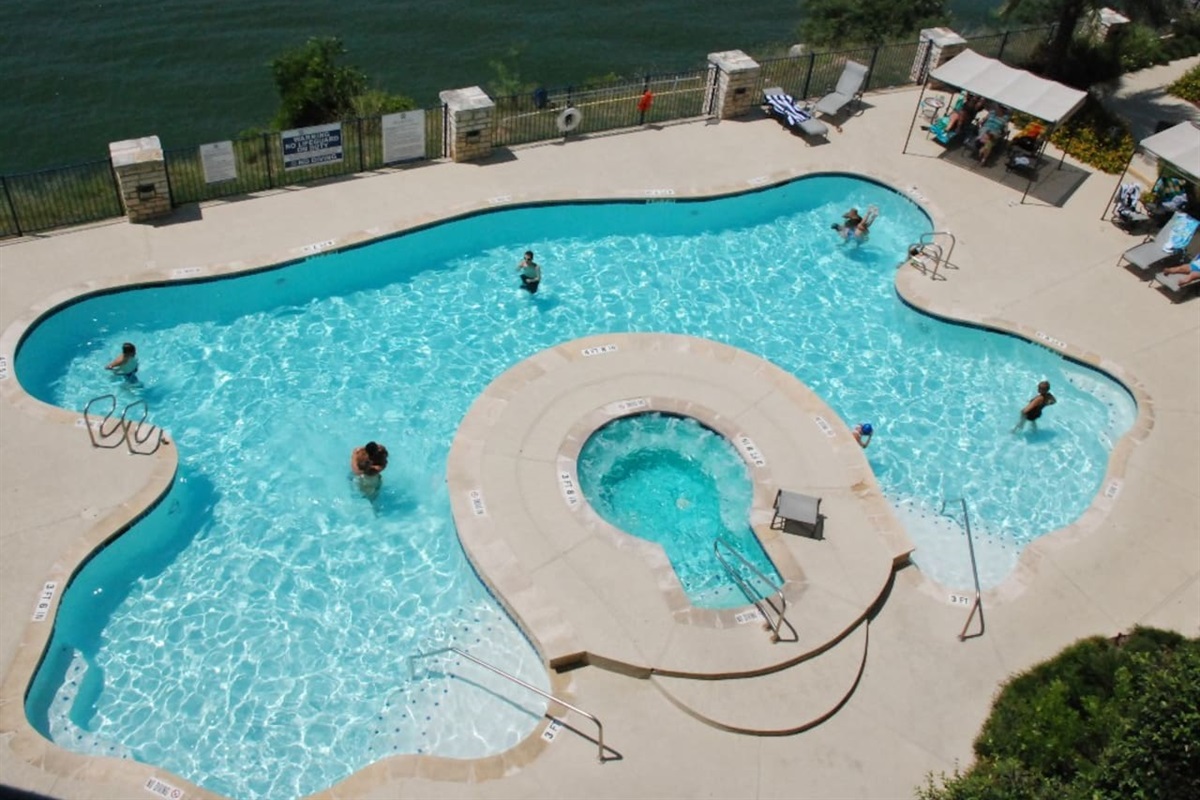 South Pool with Hot Tub