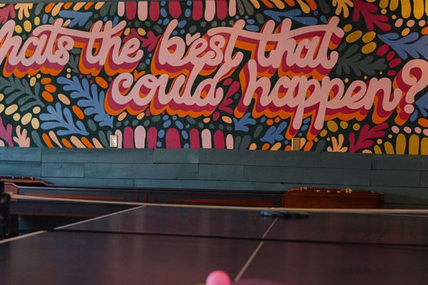 The ultimate swanky game room experience! 