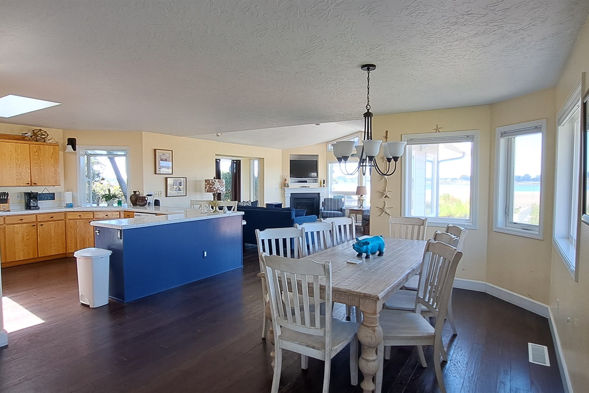 Spacious dining table perfect for family meals and memories