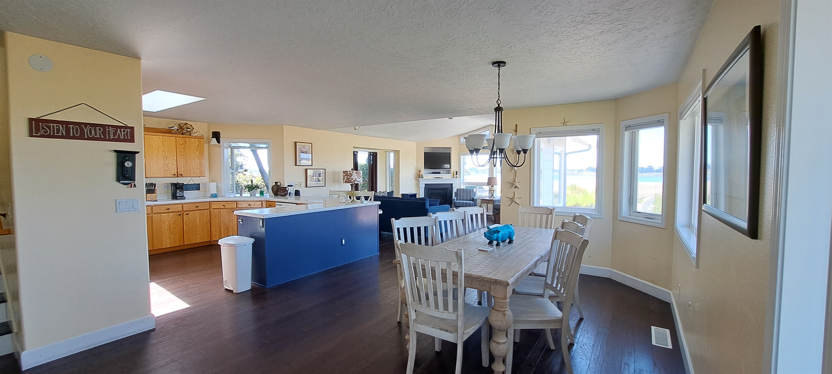 Spacious dining table perfect for family meals and memories