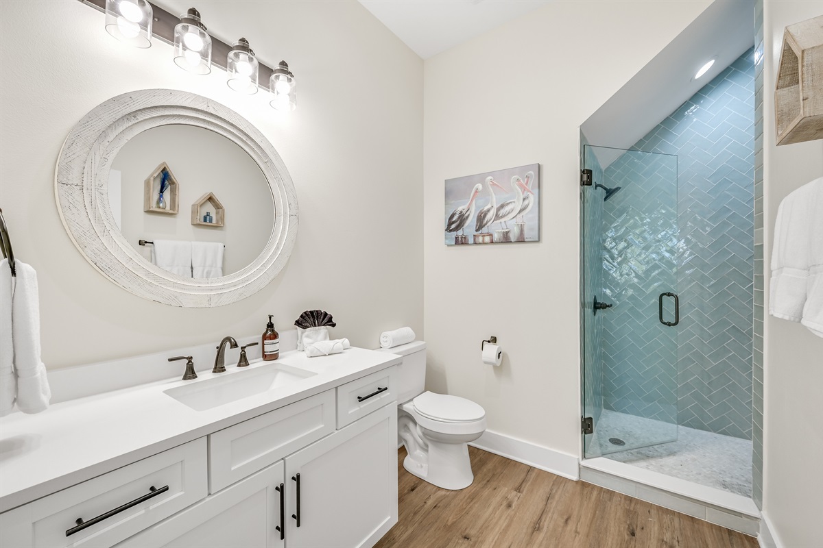 King Suite #2: Private Bathroom (first floor)