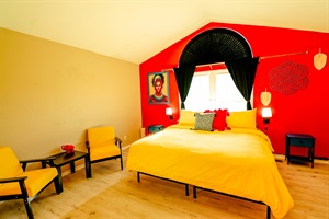 Experience the epitome of comfort and a flawless night's sleep in our queen-sized bed.