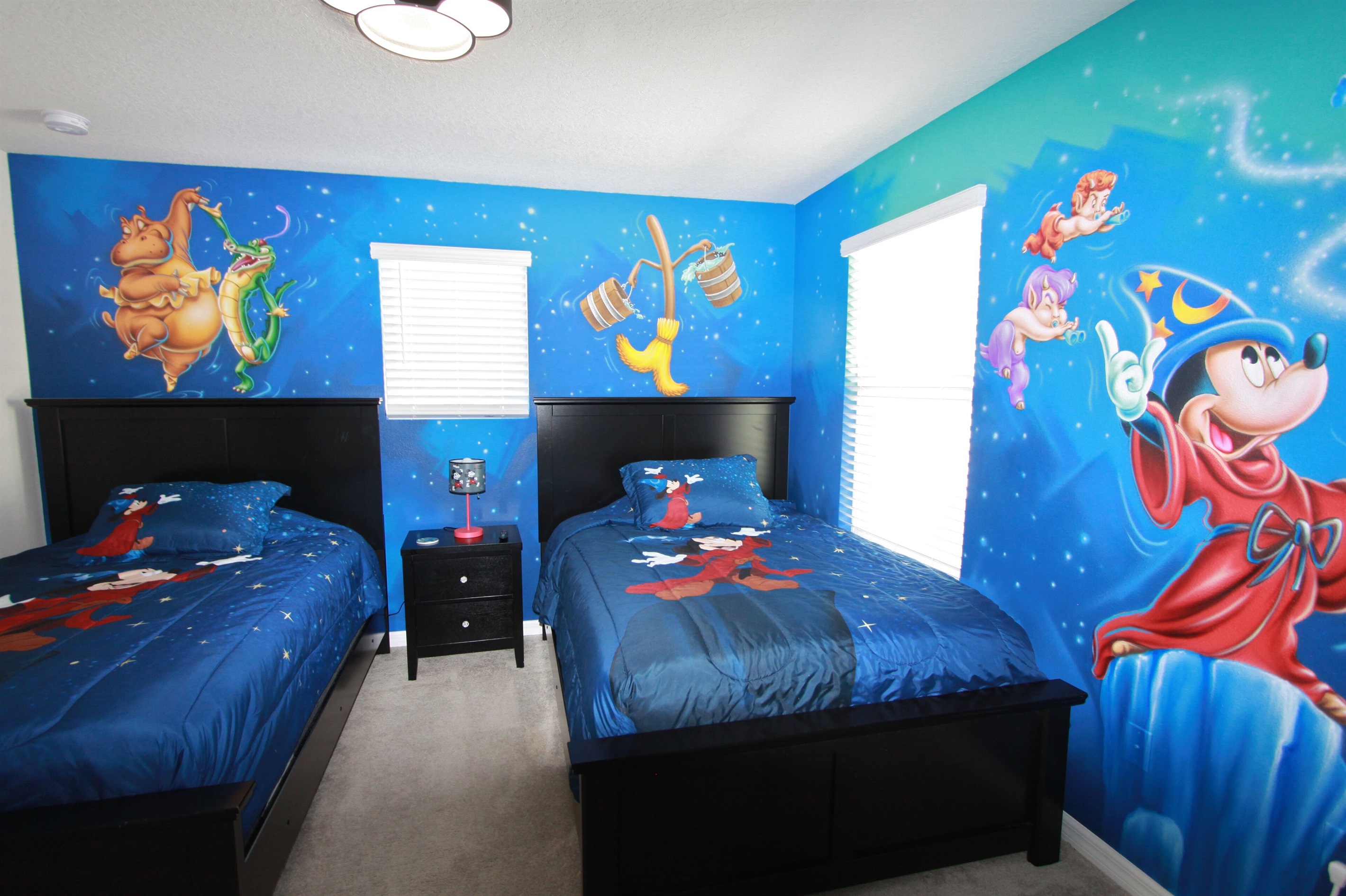 Mickey Mouse Room with two full-size beds
