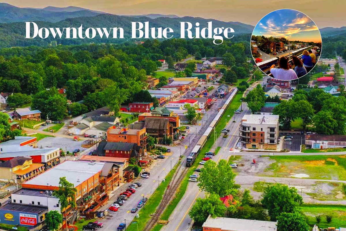 Just 25 minutes away! Explore the heart of downtown Blue Ridge, filled with unique shops, cozy caf&eacute;s, and local flavor.