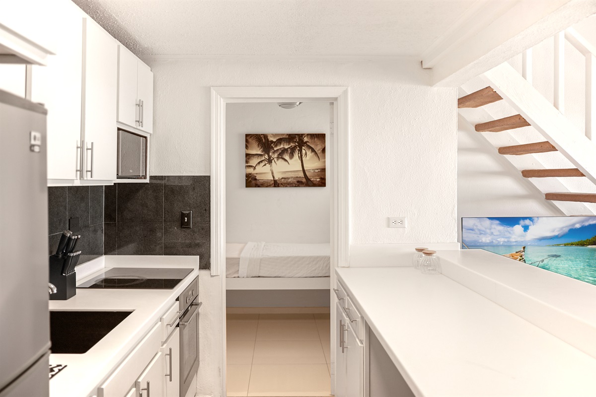 Kitchen, with View of Twin Bedroom