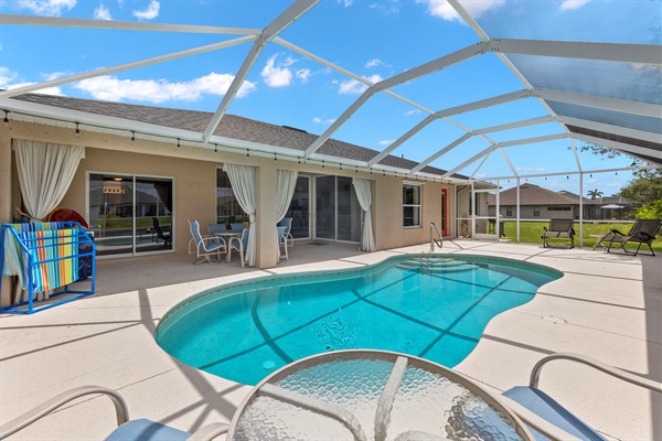 Pool is heated to 85 degrees for guests enjoyment