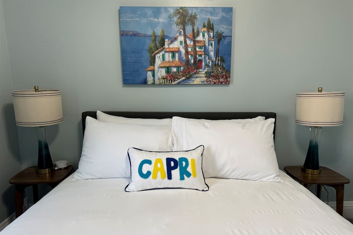 All of our bedrooms offer comfortable beds, Roku smart TVs, convenient bedside lighting and outlets, fans and noise machines.