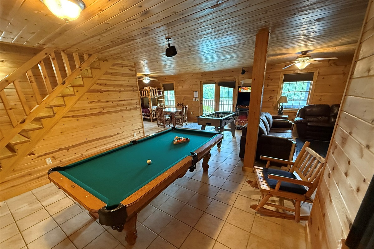 Game Room from other side of pool table