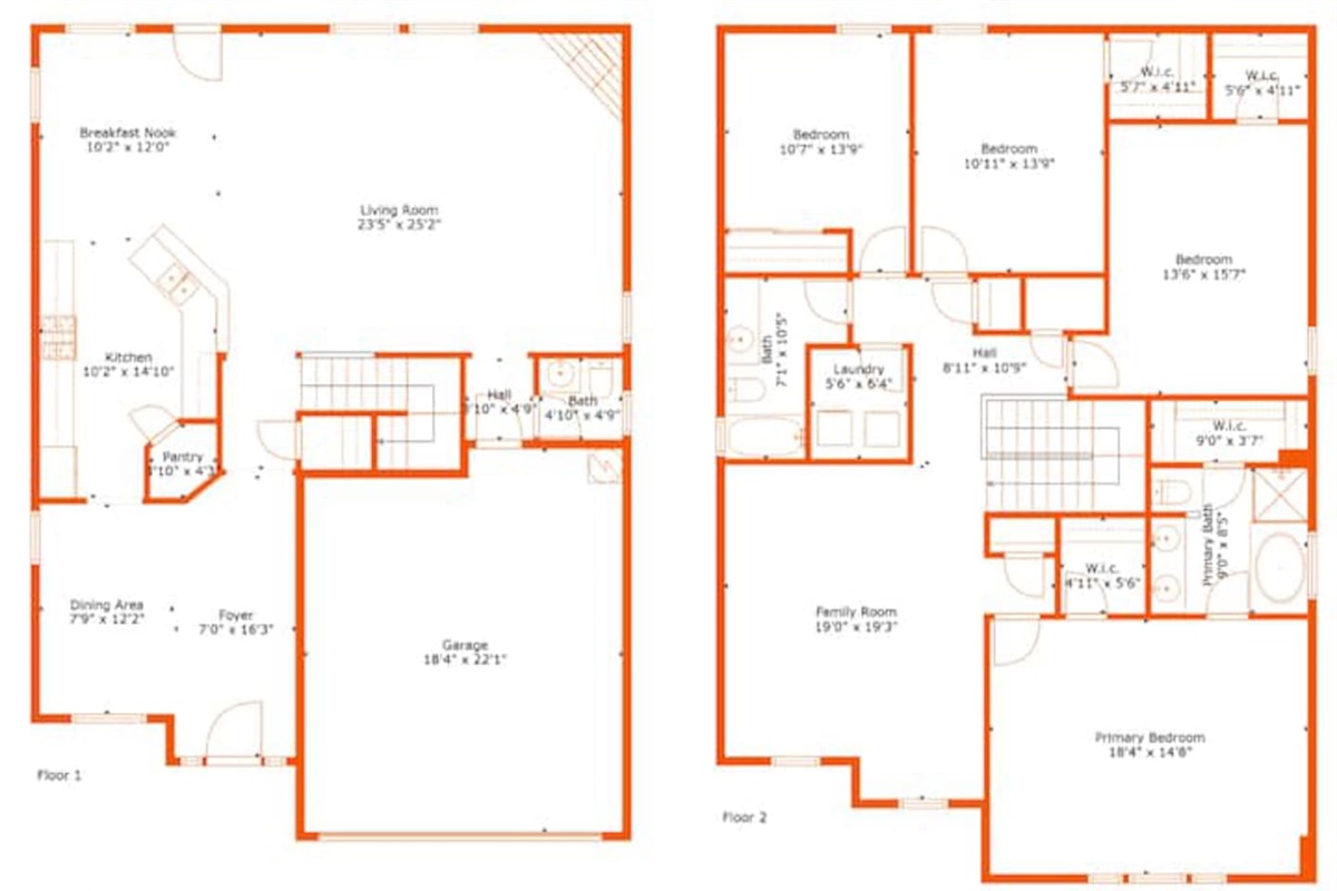 Spacious two-story layout with open living areas, full kitchen, multiple bedrooms, and family room—plenty of space for everyone to relax and recharge.