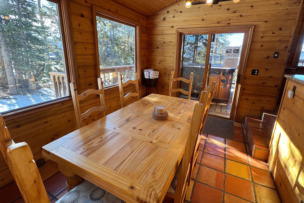Informal Dining Area with lots of windows and bright light
