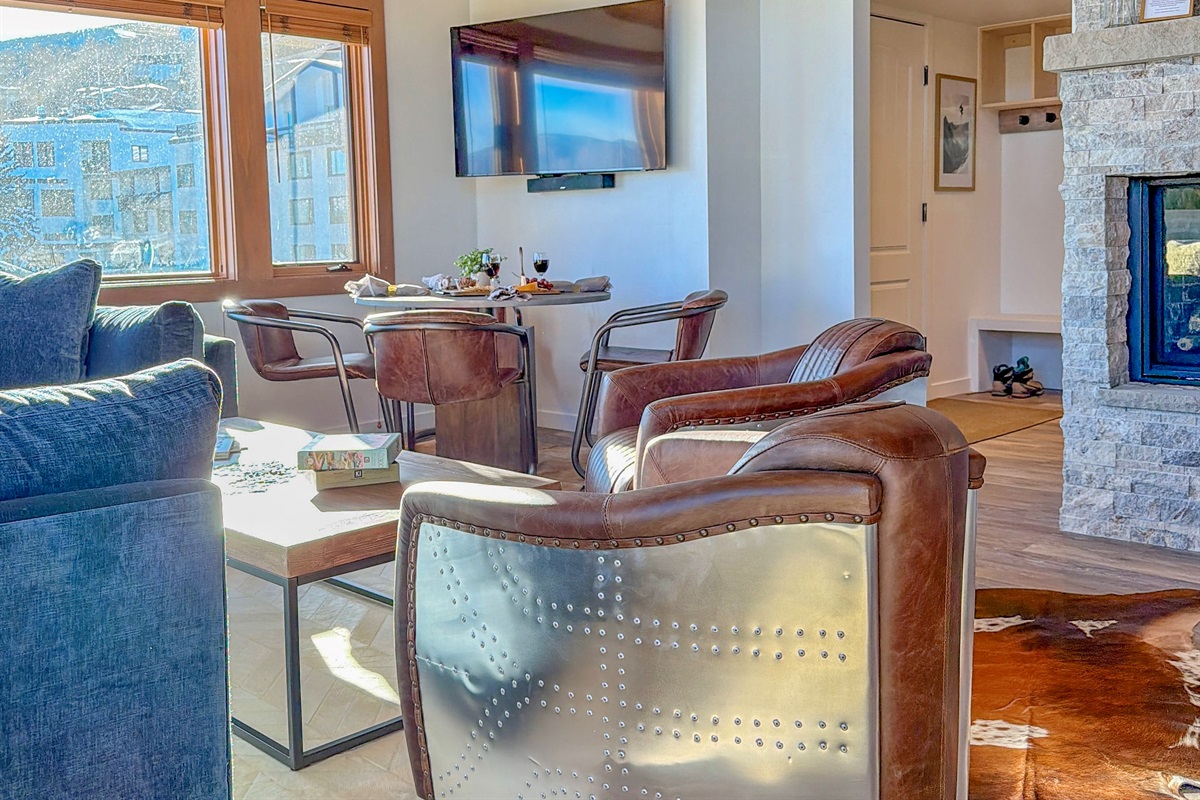 Open concept living Spaces welcome friends & family, to gather together.