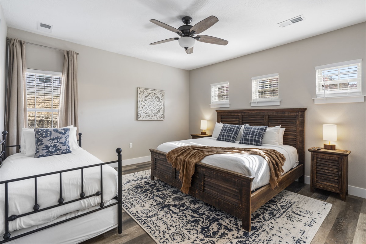 Upper level King bedroom #1 w/ ensuite bath