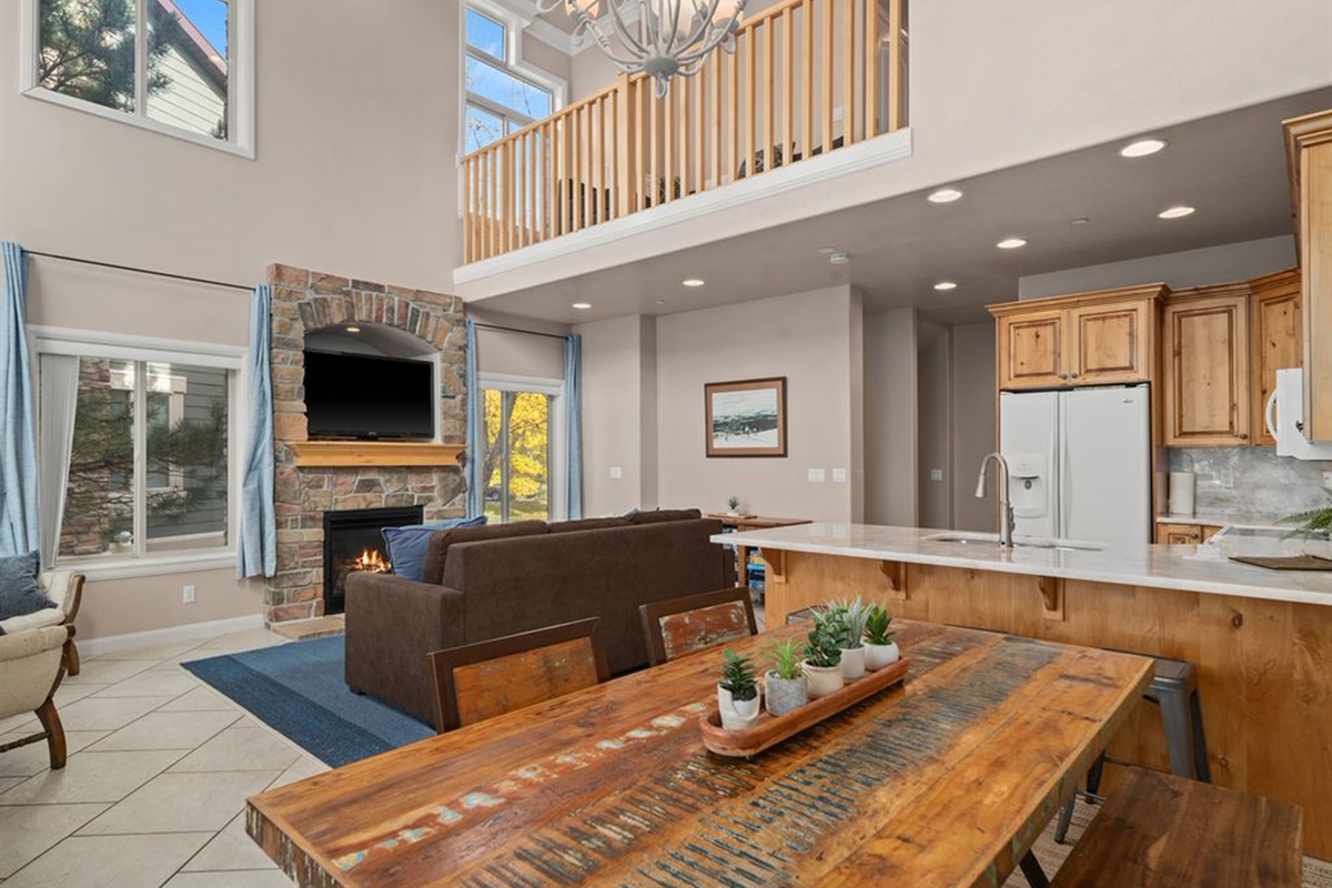 Spacious dining area ideal for gathering and sharing meals.