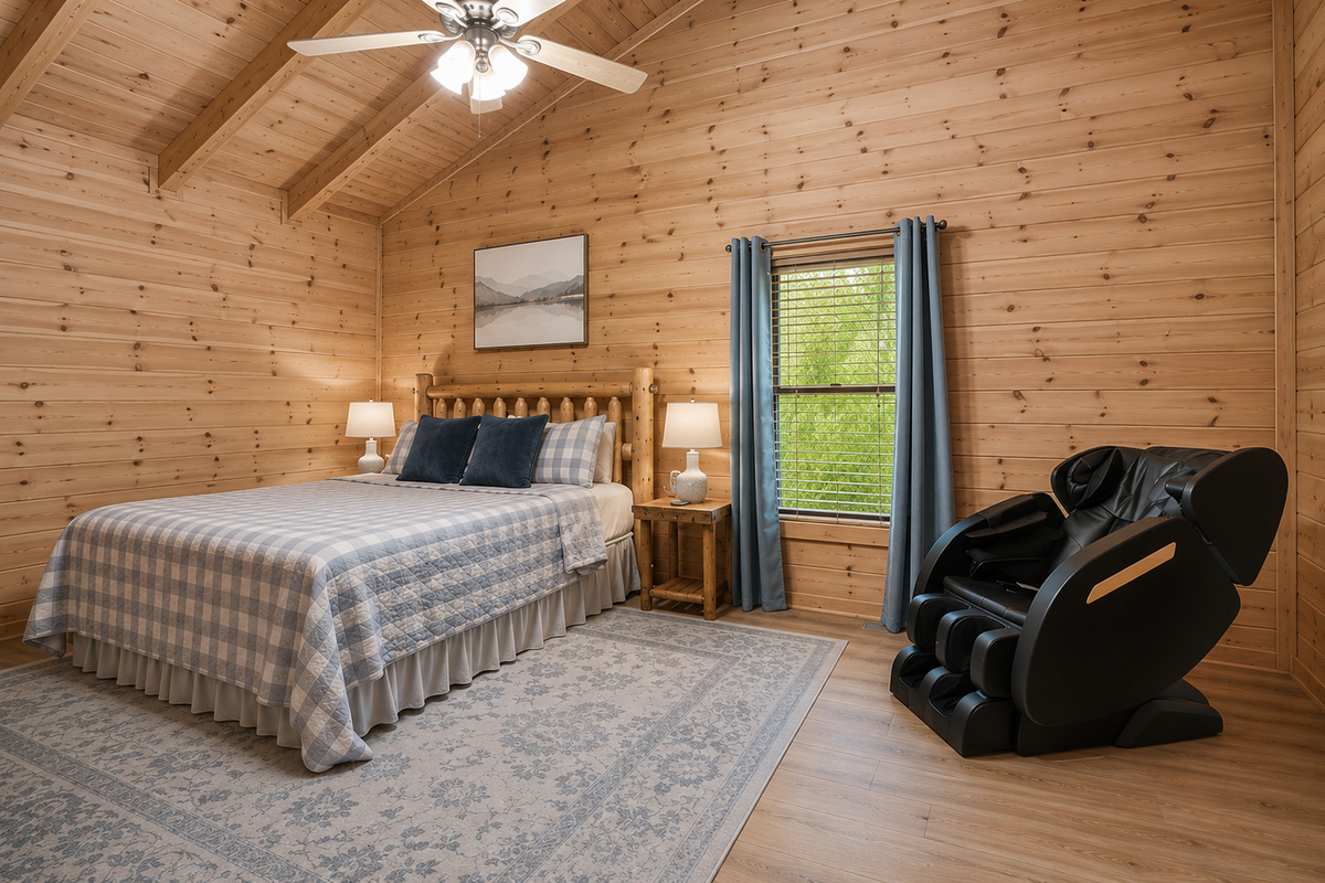 Loft King Bedroom with Massage Chair