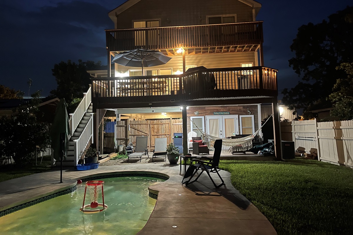 House at night
