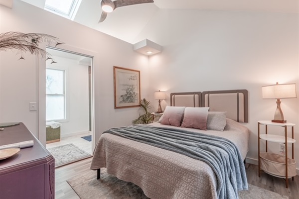 The skylight offers perfect light and theres an en suite bedroom in bedroom 2