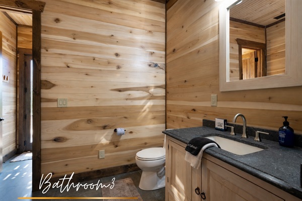 Refresh in this third bathroom, thoughtfully designed with comfort in mind.