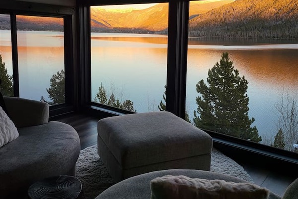 Golden hour is a favorite time for relaxing with these views!