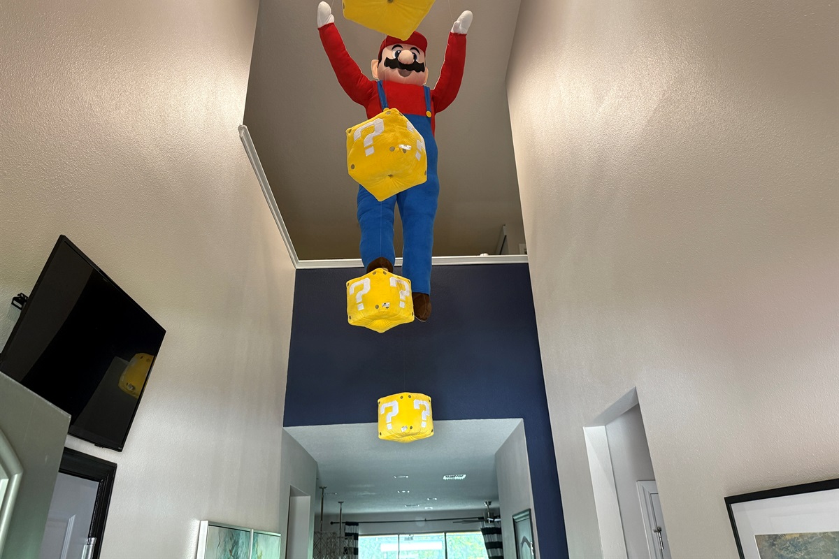 When You Enter The Home, Look Up - Super Mario!