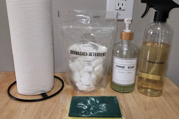 Cleaning supplies included. 