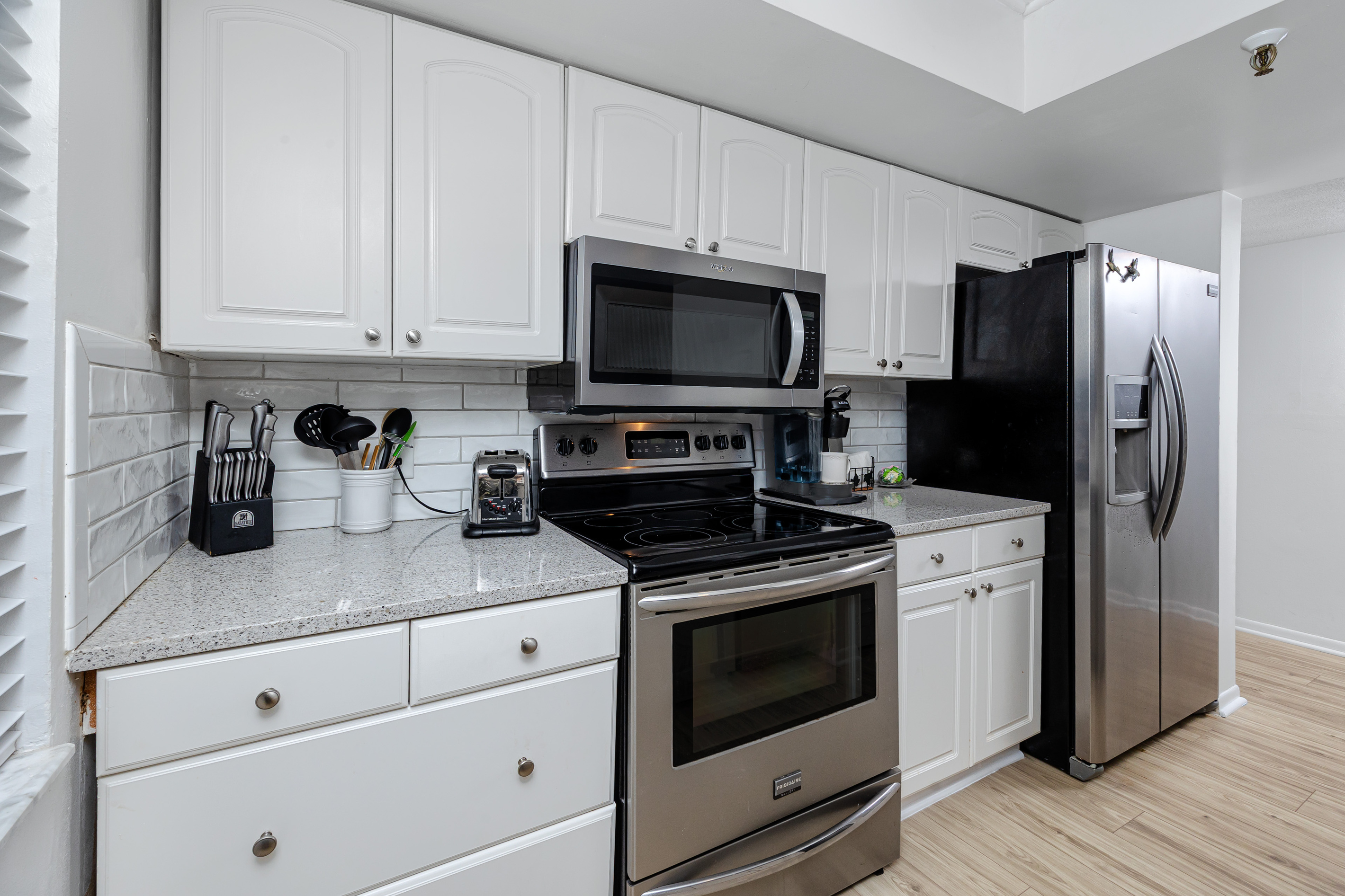 Fully stocked kitchen