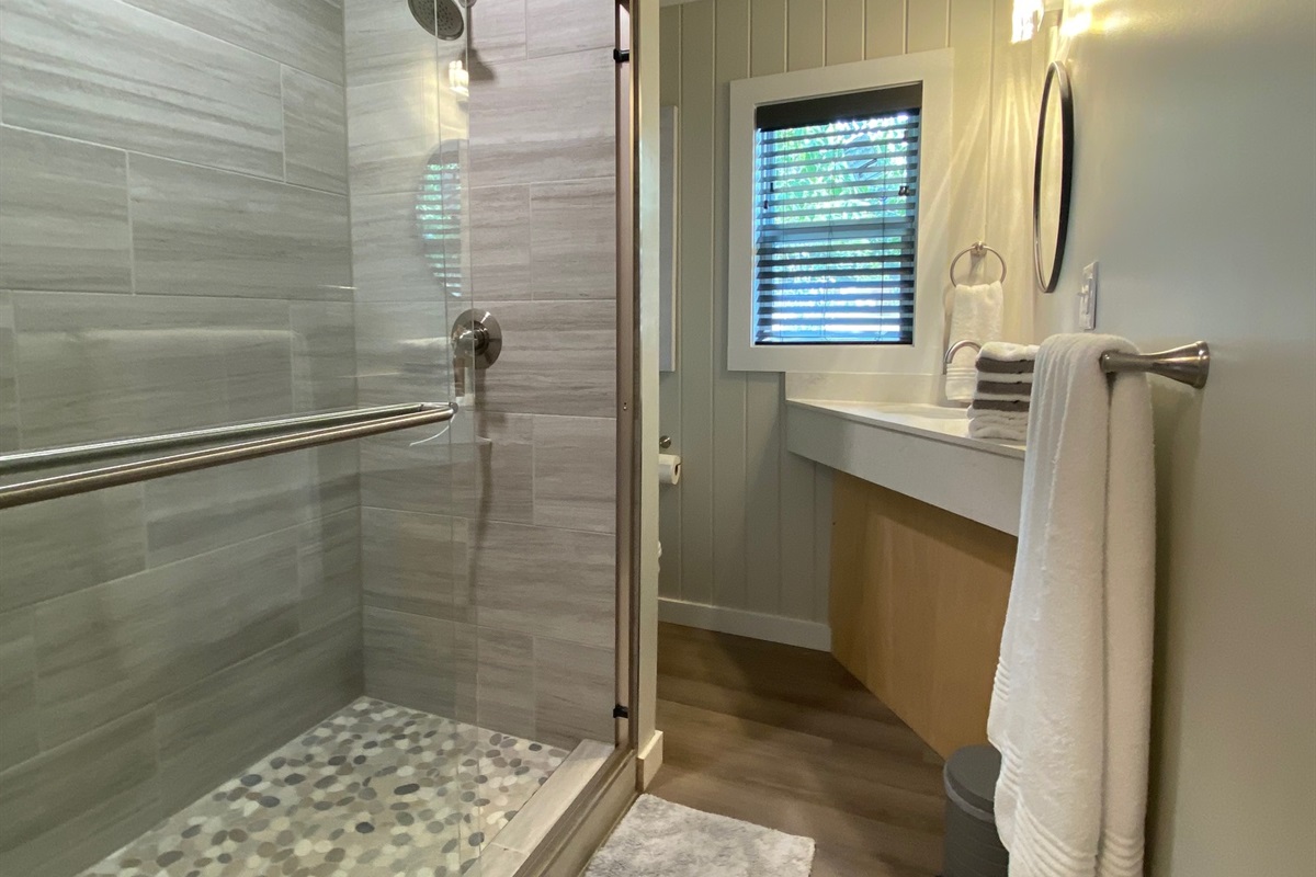You will Love the Large Custom Tile Shower!