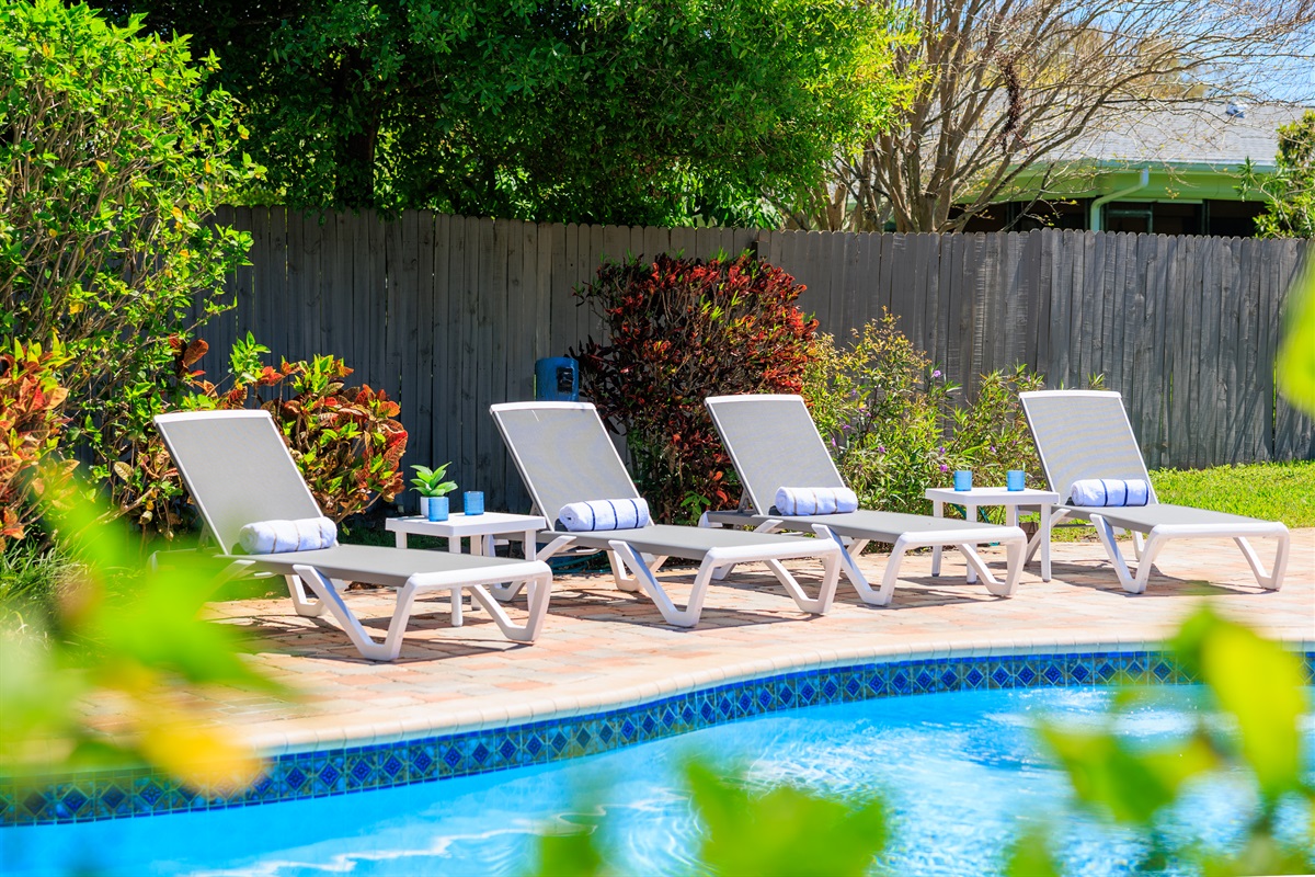 Grab a lounger and soak up some rays