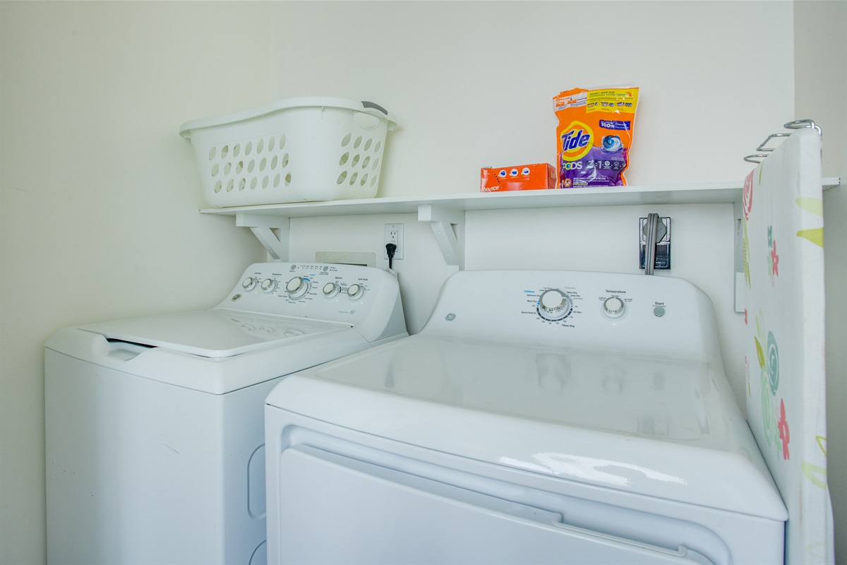 Second laundry area with washer and dryer