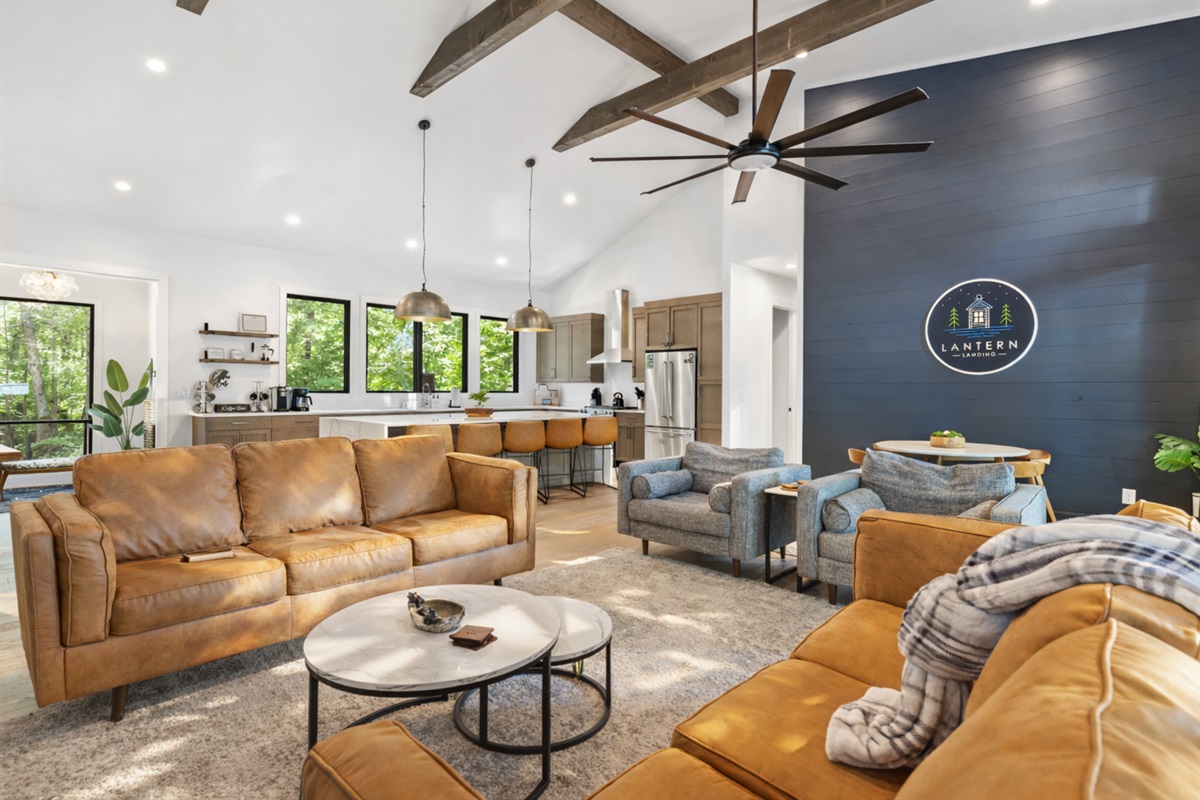 Bright, open, and inviting, offering plenty of room to connect with loved ones.