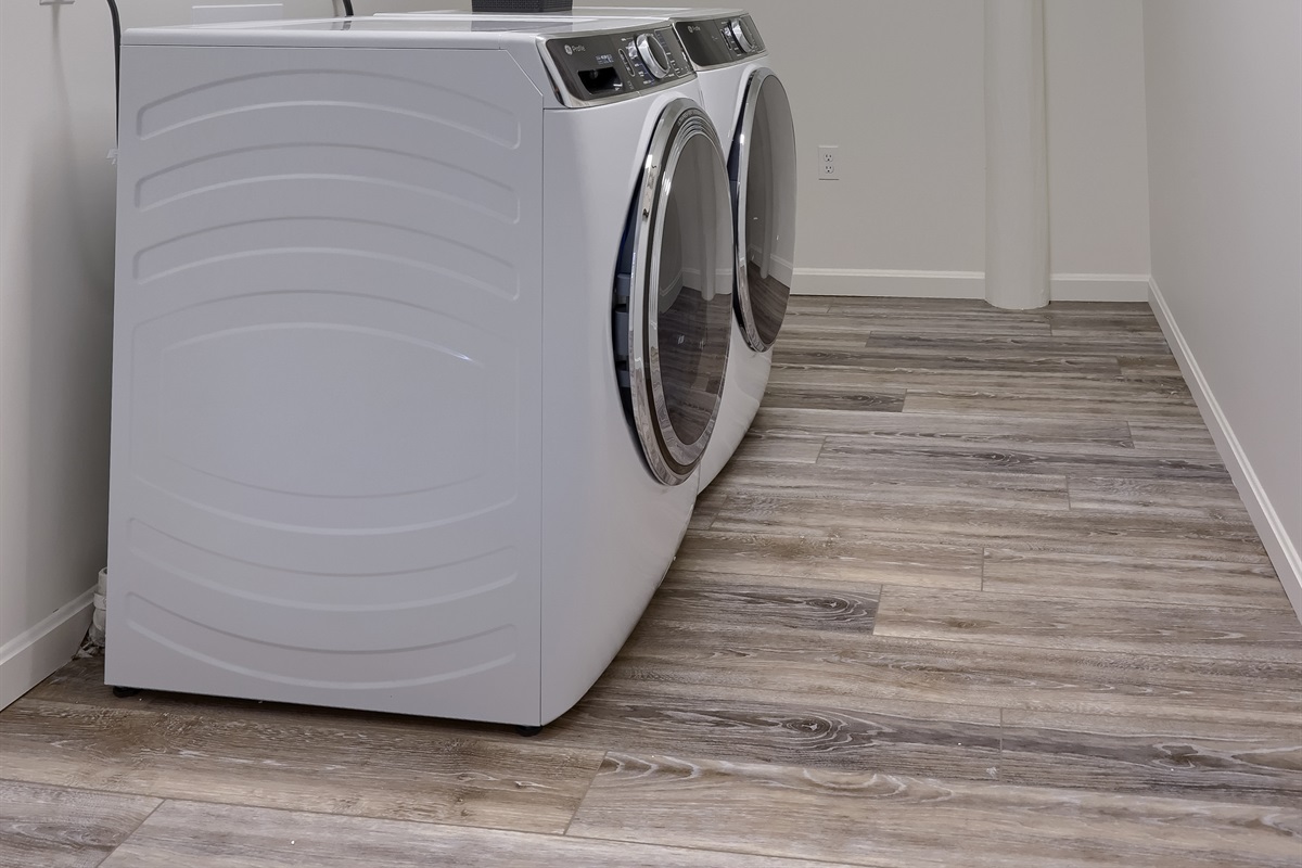 Laundry available for guest use.