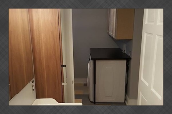 First floor bathroom toward bathroom door