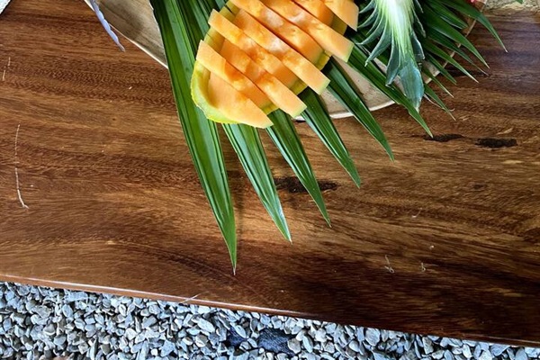 Fresh local fruits and cuisine can be prepared by our private chef.