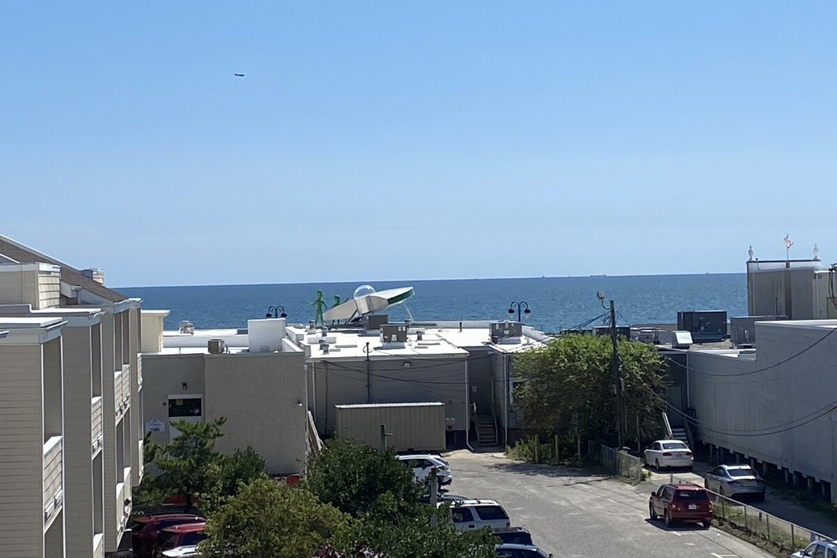 View from top level balcony