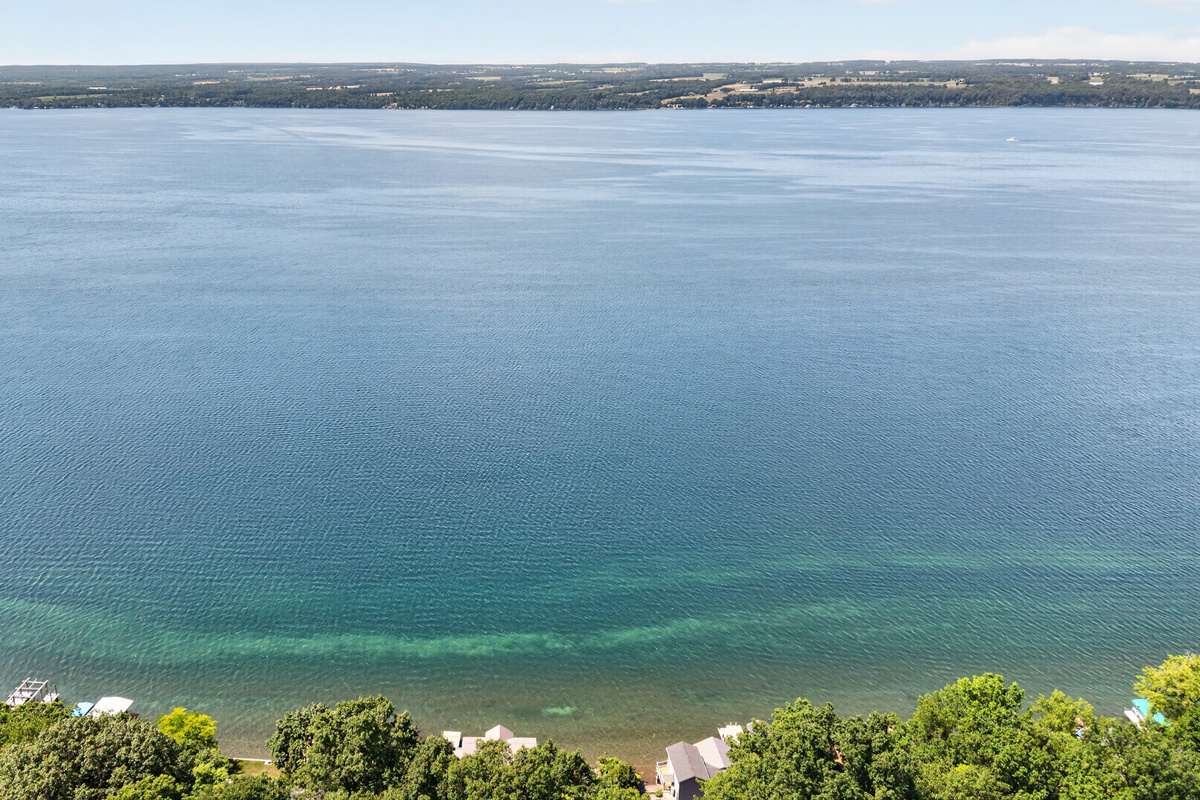 Open water stretching toward the horizon