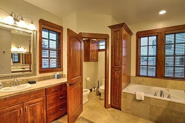 Main floor master suite bathroom