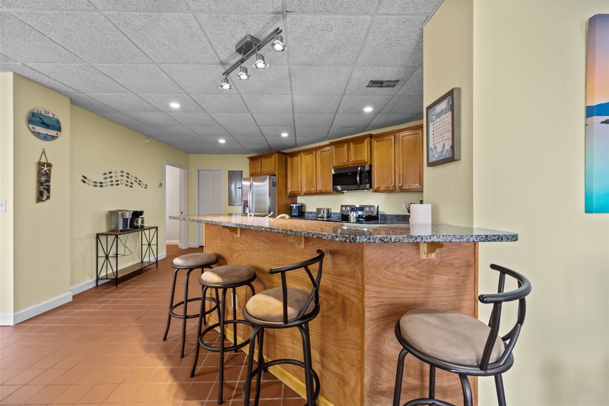 Open kitchen and dining layout built for easy group meals and casual gatherings