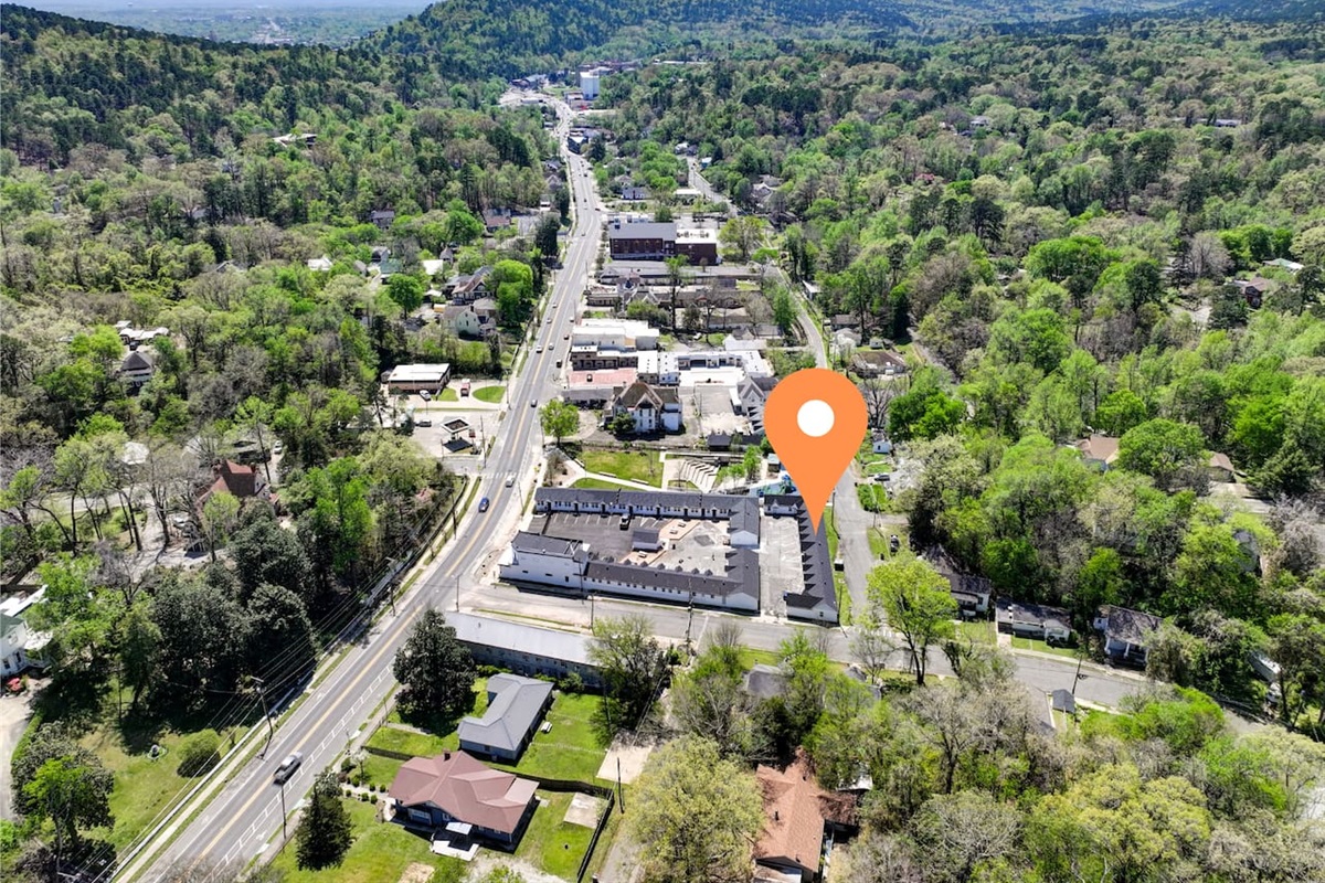 aerial view of property