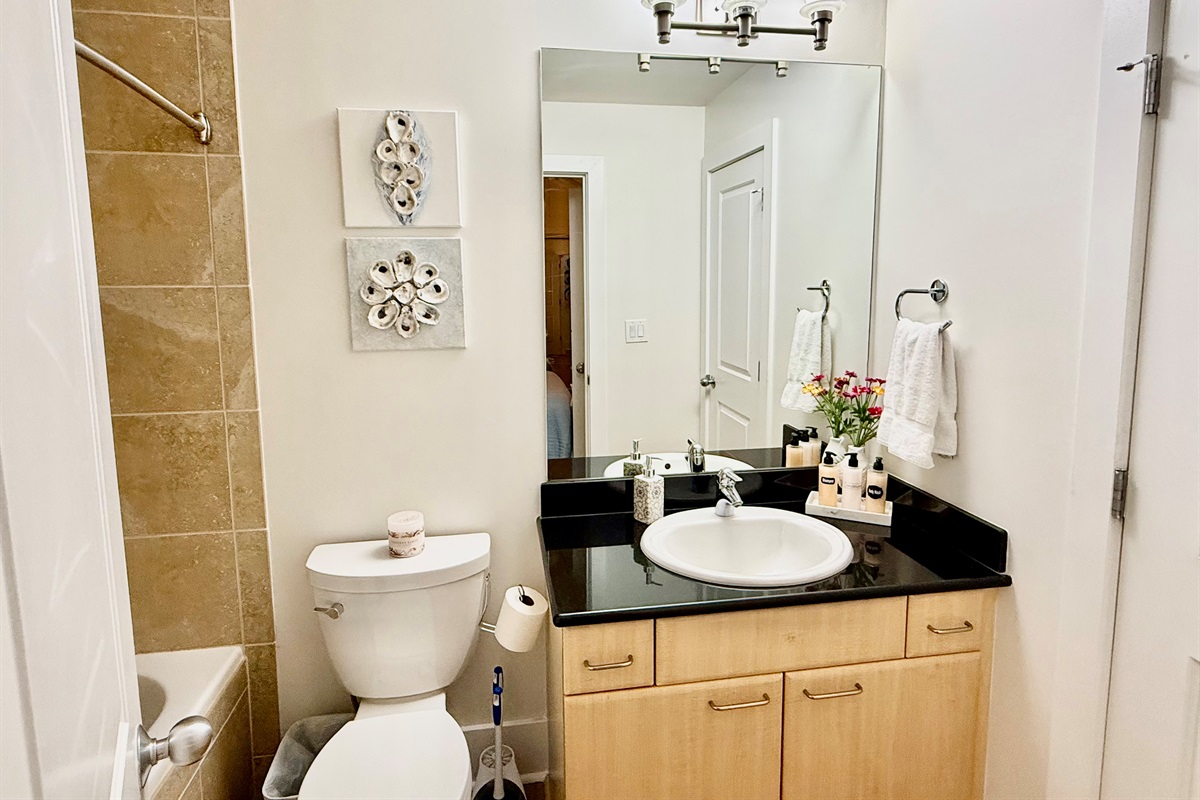 Bathroom #3 has two entrances...one from Bedroom #3 and one from the hallway.