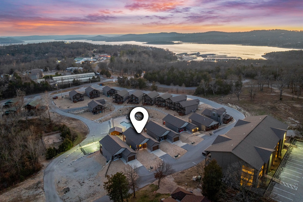 Panoramic view of the resort