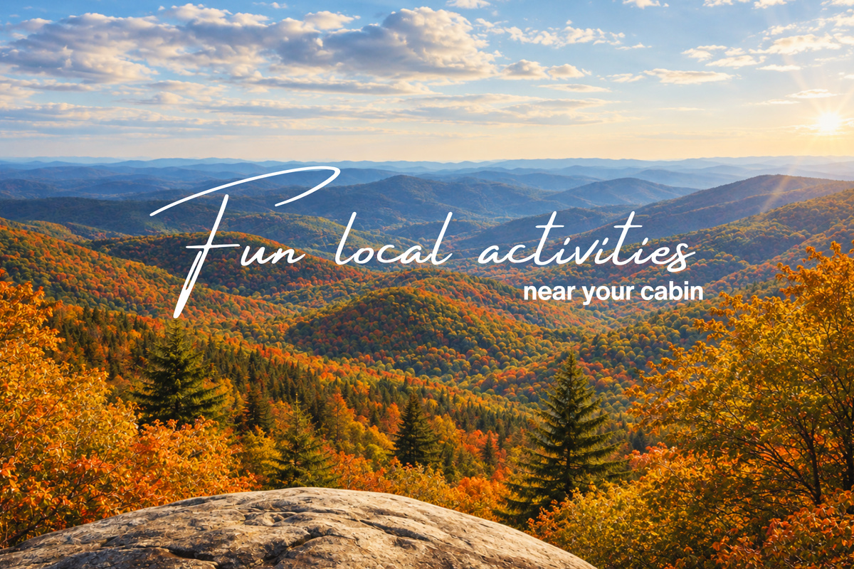 Venture out and discover breathtaking mountain trails and endless local adventures right near your cabin.